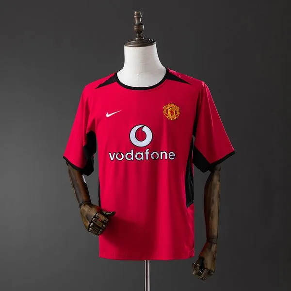 Camiseta de fútbol Manchester United 2002/04 LOCAL MANGA CORTA VERSION FAN